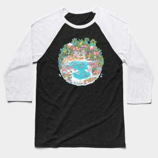 Hot Coast Sun Baseball T-Shirt